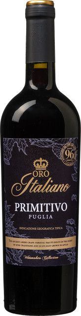 Oro Italiano Primitivo Rotwein Puglia, 0,75 l - Bild 1