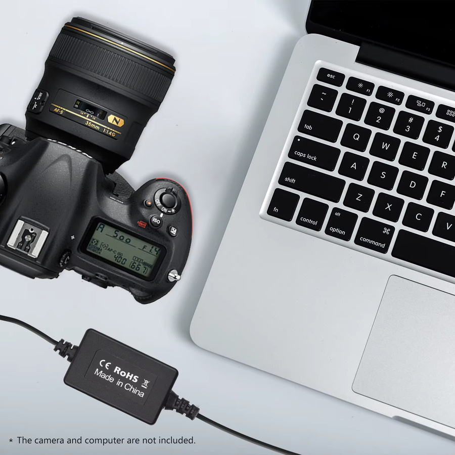 Arealer USB-C-Kabel zu NP-FW50 Dummy-Akku DC-Koppler Ersatz in Schwarz für Sony A7S2 A7S A7 II R RII A7M2 A6000 A6300 A6500 A7000 - Bild 5