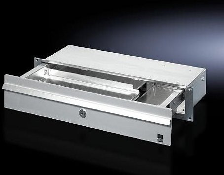 Rittal Tastaturschublade CP 6002.000 in Grau und Silber - Bild 2