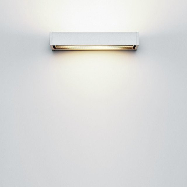 Serien Lighting SML Wall M Wandleuchte in Silber eloxiert mit Glas und Aluminium - Bild 1