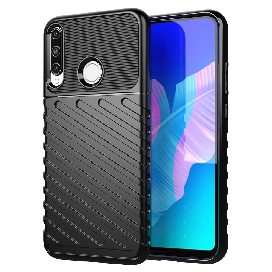 Stoßfeste Silikon-Handyhülle in Blau für Huawei Y6P, Huawei Y7P, Honor 9c und P40 Lite - Bild 3