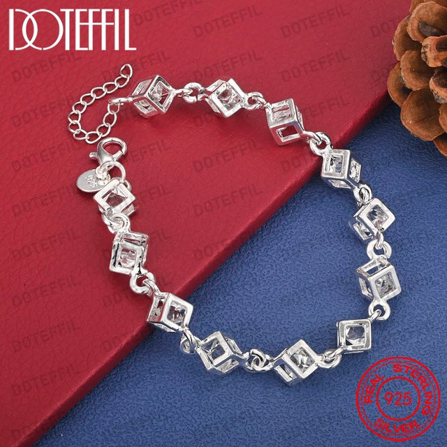 DOTEFFIL Armband 925 Silber, Zirkonia, Damen - Bild 1