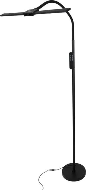 LUXULA LED Schreibtischlampe Doppelkopf 18W Schwarz mit kontaktlosem Sensor, dimmbar und verstellbar, Warmweiß bis Kaltweiß - Bild 1