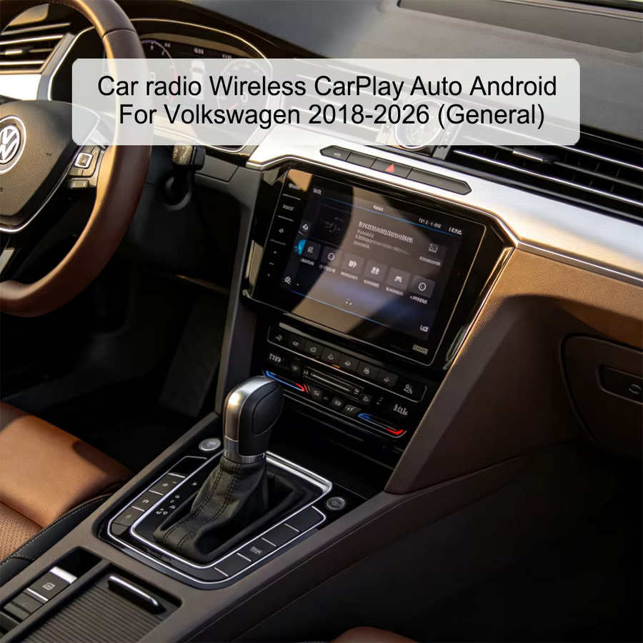 WEGONOW 8-Zoll IPS-Autoradio mit Linux für Volkswagen 2018-2026, Schwarz, Kabelloses CarPlay, Android, 4G LTE, WLAN und Bluetooth - Bild 3