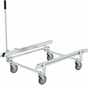 MUNK Fahrwerk mit umlegbaren Rollen in Silber - Bild 1
