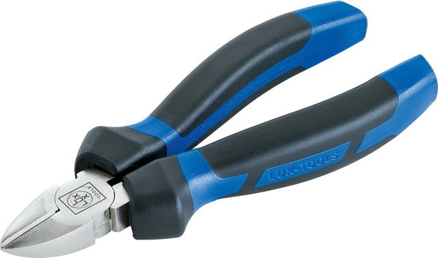 LUX-TOOLS Seitenschneider aus gehärtetem Stahl in Blau, Länge: 140 mm - Bild 1