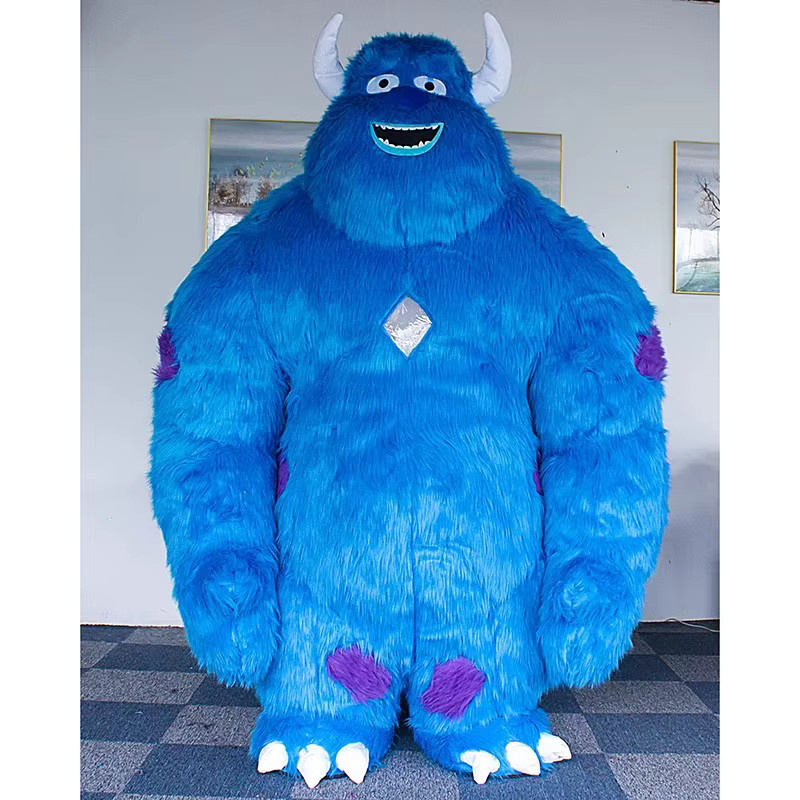 Potdemiel Plüsch-Maskottchen-Kostüm, aufblasbar, Fantasy, Blau - Bild 2