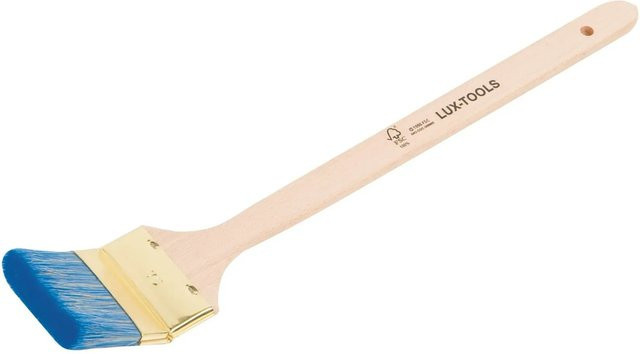 LUX-TOOLS Universal Eckenpinsel für Lacke und wasserbasierte Farben, Blau, Breite: 75 mm - Bild 1
