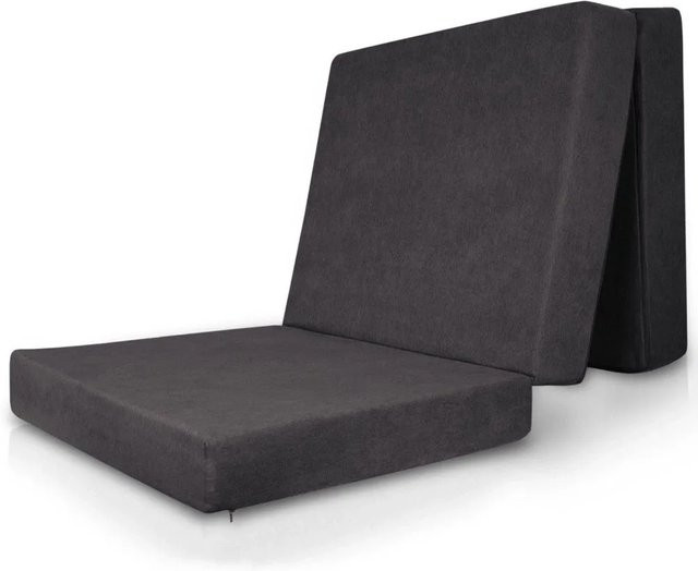 Beautissu VS95 Visco Klappmatratze mit Visco-Schaum in Anthrazit, B/T/H: 201 x 80 x 14 cm - Bild 1