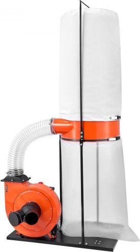 VEVOR Absauganlage in Orange mit 1,5 PS, 1868,91 m³/h Saugleistung und 2,5 Mikron Filterung, Sägemehlsammelsystem mit 132,5 L Staubsammelbeutel und 159 L Filterbeutel - Bild 1