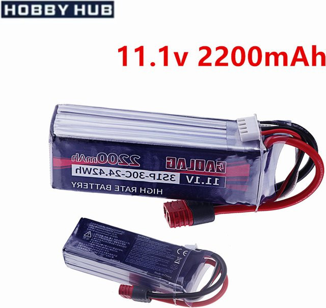 MJX LiPo Akku 3S 11,1 V 2200 mAh mit USB-Anschluss für MJX Hyper Go RC Lkw und Boote - Bild 1