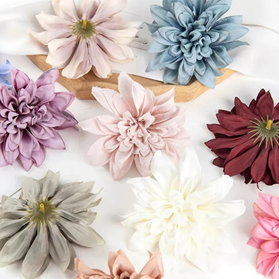 XIAOYINMO Künstliche Blumenköpfe aus Seide in Multicolour für Dekoration von Kranz, Wand und Zimmer bei Hochzeit oder Valentinstag - Bild 2