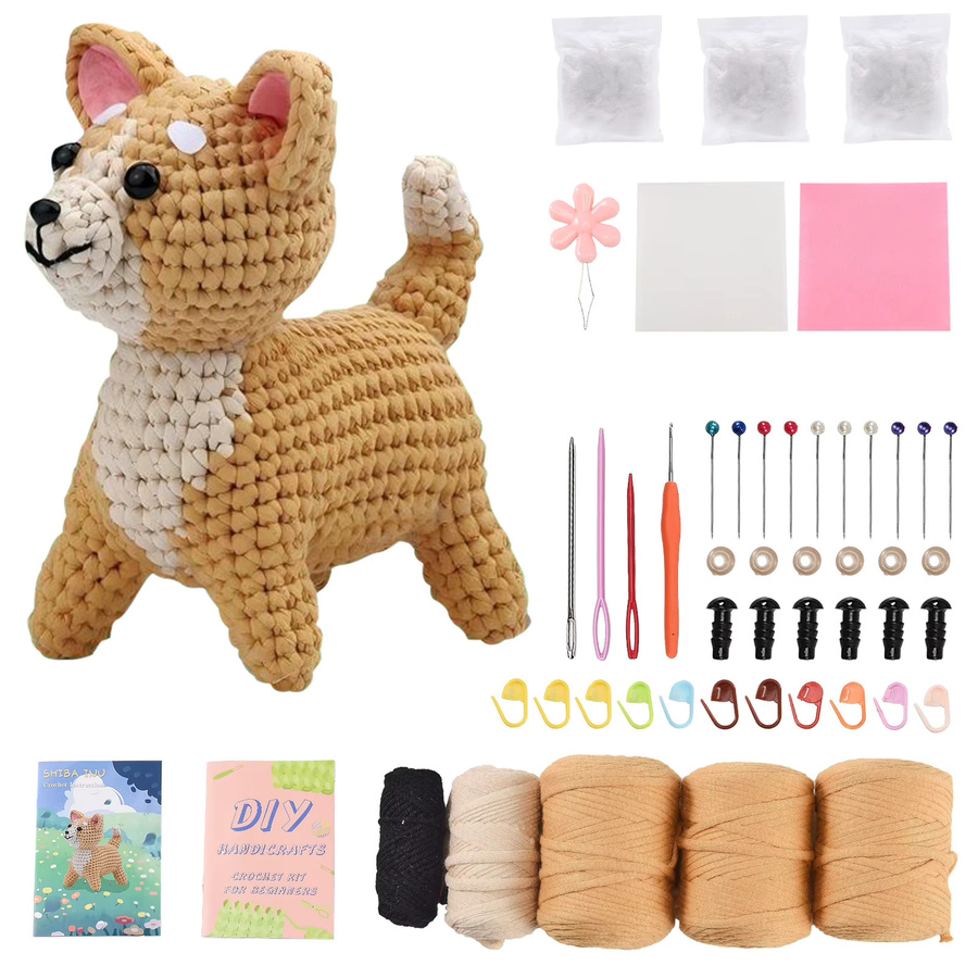 Comanlai Hunde-Häkelset für Anfänger mit Strick-Starter-Set und DIY-Strickwerkzeugen - Bild 2
