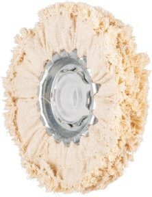 PFERD Tuchring TR Sisal in Beige für die grobe Vorpolitur mit Polierpaste Durchmesser: 80 mm, Bohrung-Ø: 10 mm, Höhe: 10 mm - Bild 1
