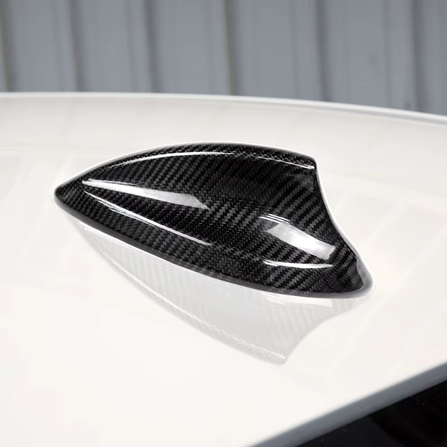 Shark Fin Antenne Abdeckung aus Real Carbon Fiber für BMW M2 M3 M4 7 Serie X1 X3 F22 F30 F34 F80 F87 F32 F36 F82 G11 G20 G12 G30 in Schwarz - Bild 2