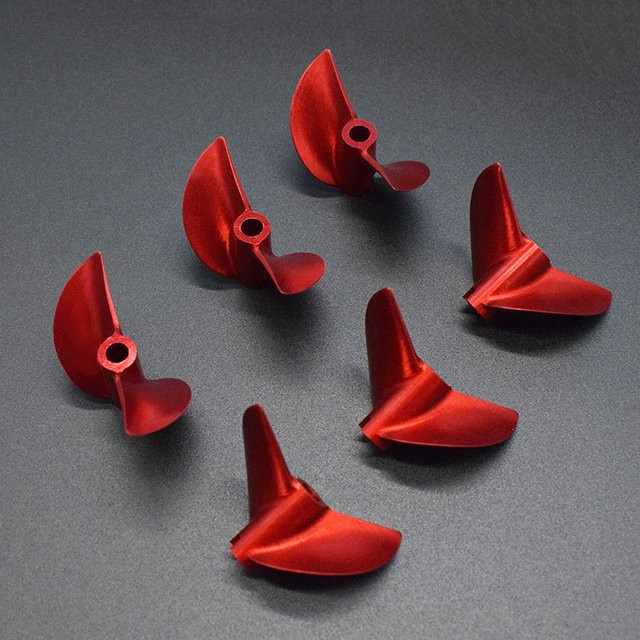 POBOTRAE CNC 2-Blatt-Propeller P1.9, Rot, Metall - Bild 1