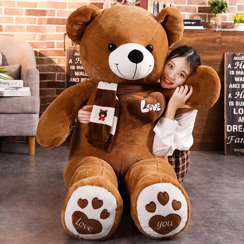 Gegemuchen Teddybär mit Schal, Kuscheltiere, Plüsch Spielzeug, Bunt / Mehrfarbig - Bild 2