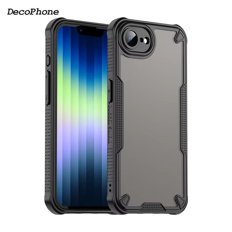 DecoPhone Matte Schutzhülle für iPhone 17e und 16e in Schwarz, Transluzente Hautfreundliche Rückseiten-Hülle - Bild 3