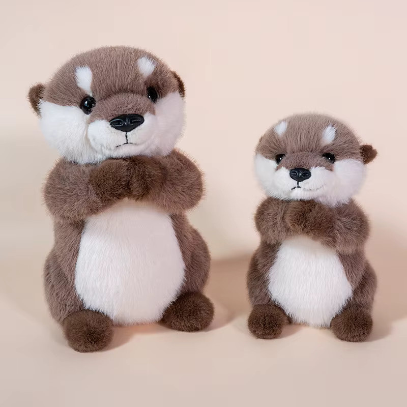 Gegemuchen Otter Plüsch Spielzeug, mit magnetischer Kraft, braun - Bild 2