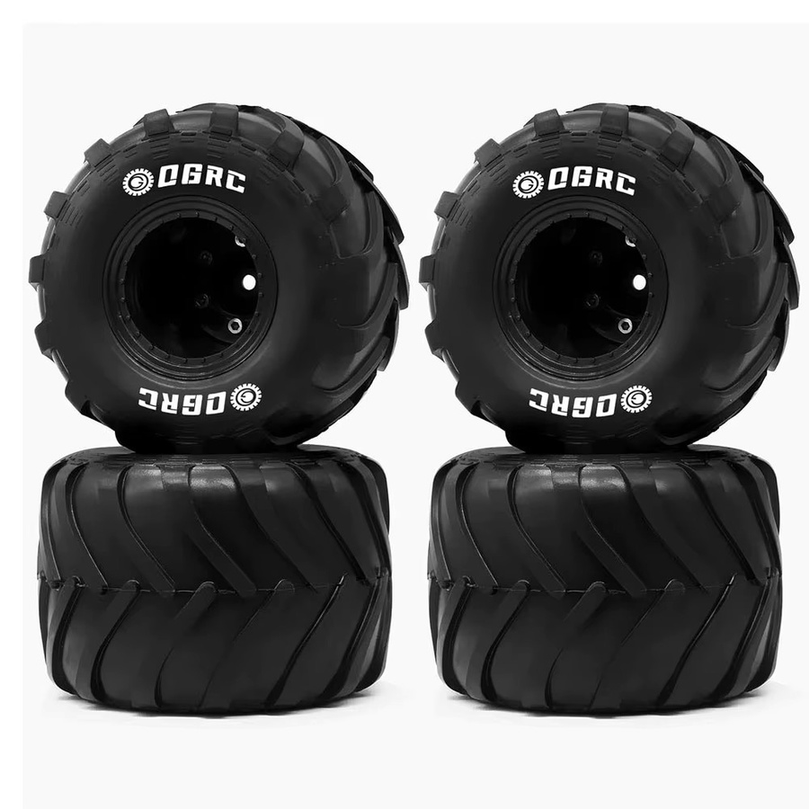 OGRC RC Monster Truck Felgenreifen Set, 1:24, Schwarz - Bild 7