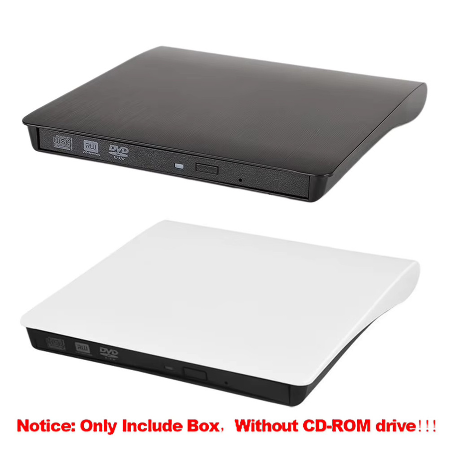 ALLOET Externes optisches Laufwerksgehäuse USB 3.0 Tragbarer CD-DVD-RW-Brenner in Schwarz - Bild 2