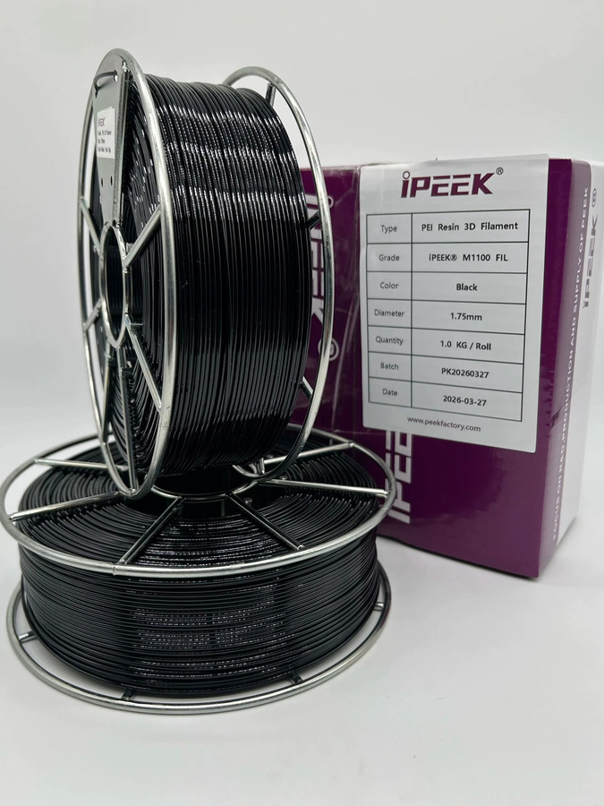 IPEEK 3D-Filament für FDM-Drucker Durchmesser: 1,75 mm Farbe: Natur oder Schwarz Gewicht: 1 kg pro Rolle - Bild 1