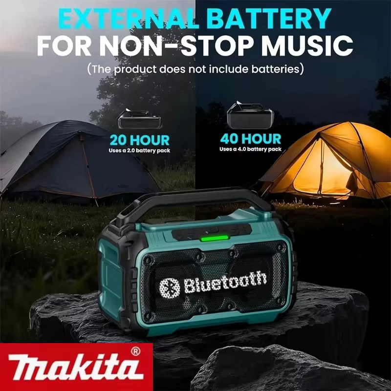 Makita Dual Channel Surround Bluetooth Lautsprecher Tragbarer Drahtloser Subwoofer für 18V Akku - Bild 5