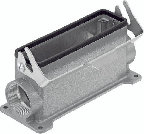 HARTING Sockelgehäuse 19 30 132 0276 ML aus Aluminium in Grau - Bild 1