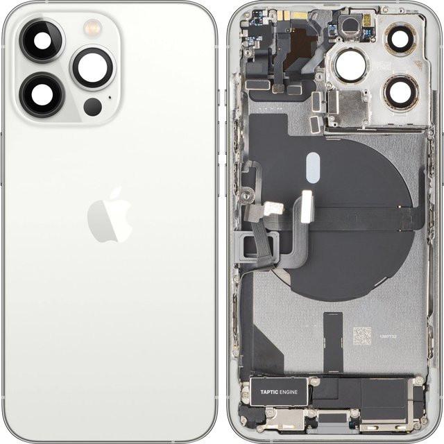 Apple iPhone 13 Pro Batteriedeckel mit Mittelgehäuse in Silber - Bild 1