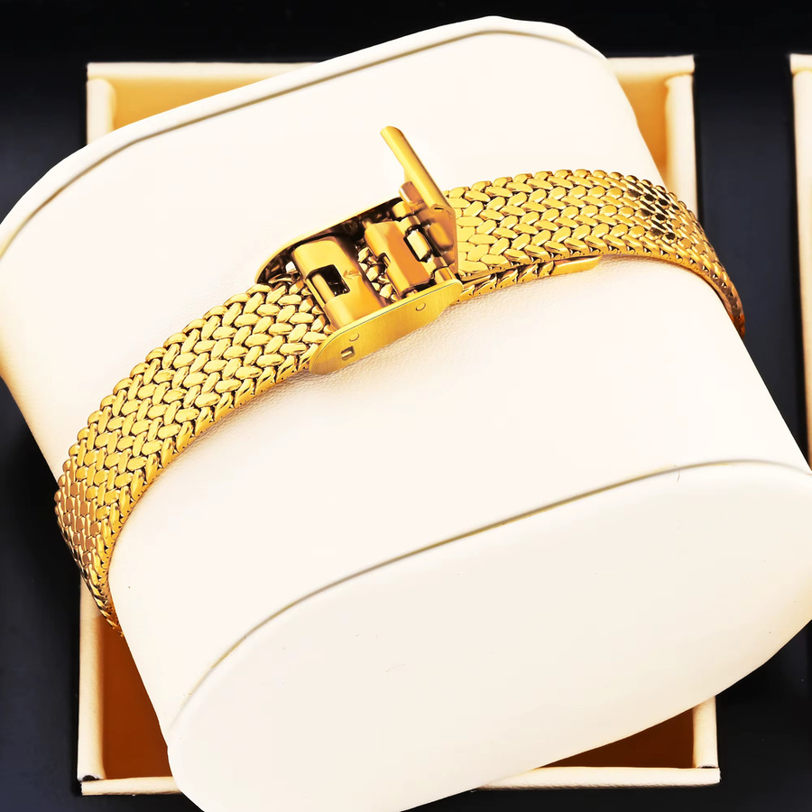 YaLaLuSi Armbanduhr, Quarz, Edelstahl, Silber, Kristall, Damen - Bild 3