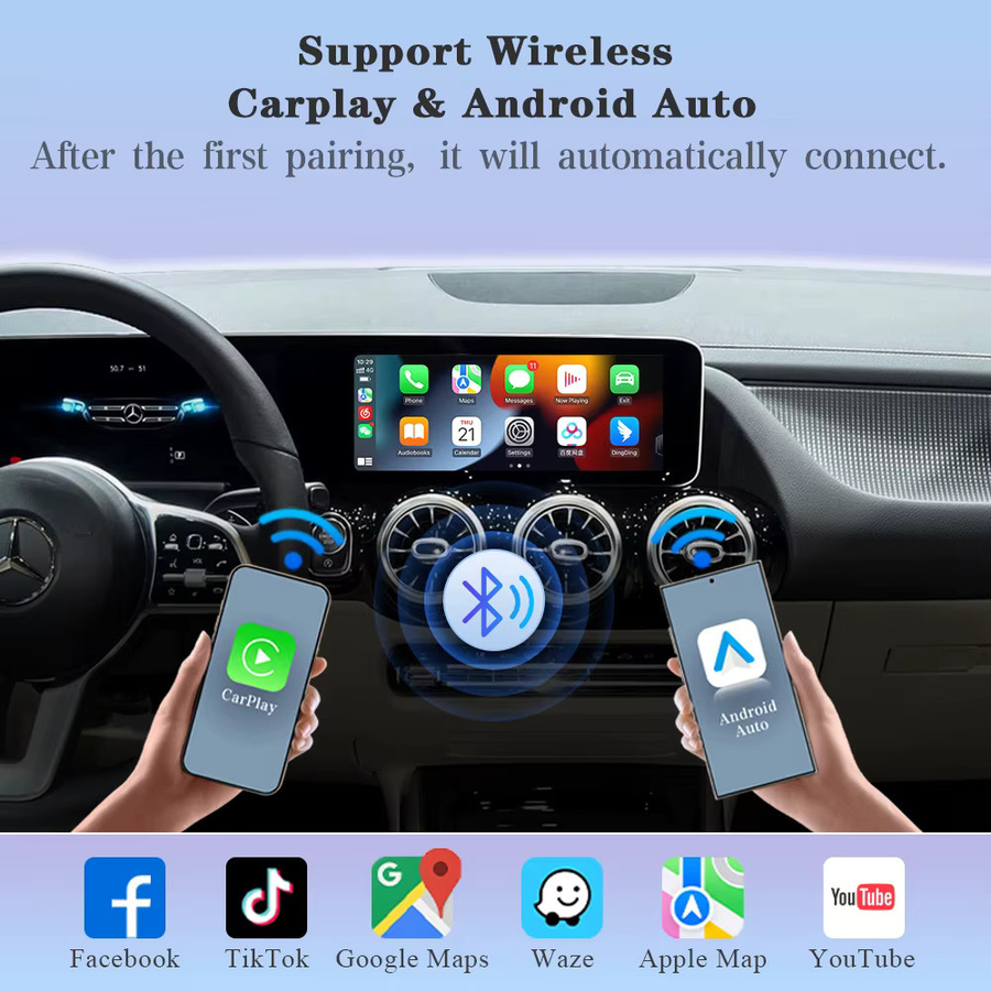 AUTOTOP Wireless CarPlay und AirPlay Adapter für Mercedes Benz NTG6.0 in Schwarz - Bild 3