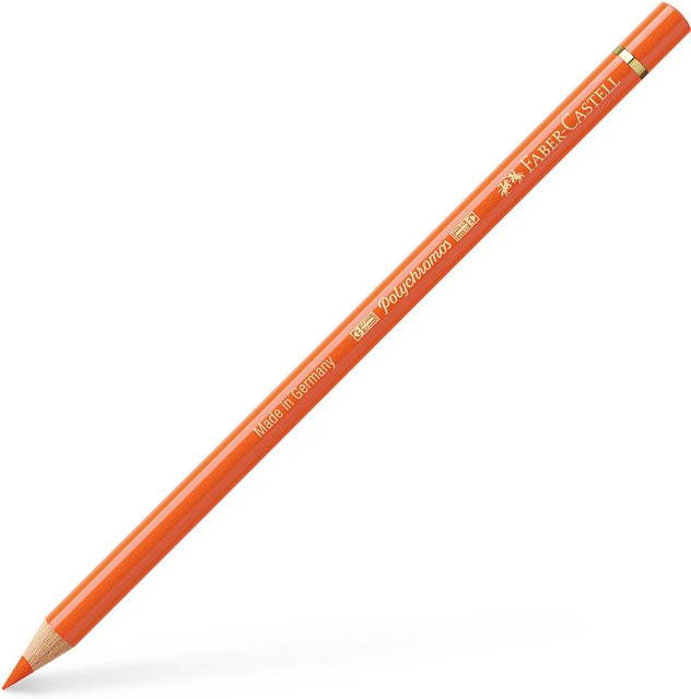 Faber Castell Polychromos Profi-Farbstift in Lasurorange mit hoher Pigmentierung - Bild 1
