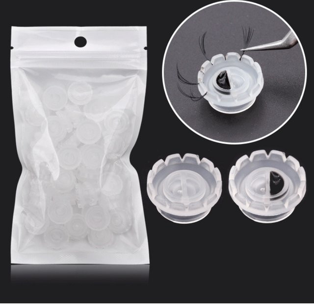 FUNMIX Wimpern Kleber Halter, 100 Stück, Unisex - Bild 1
