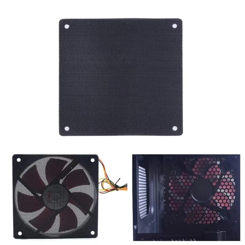 OUYUANSU PC Staubfilter aus PVC in Schwarz für Computer Lüfter, B/T/H: 12 x 8 x 6 cm - Bild 3