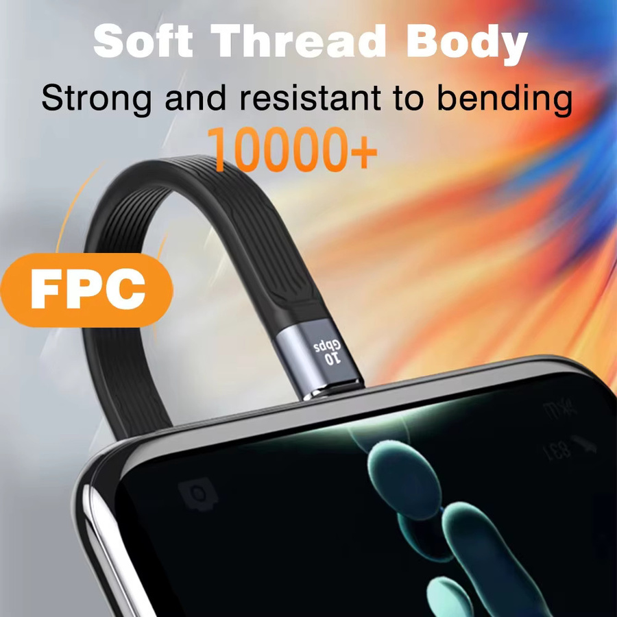 NNBILI USB-A auf USB-C Adapter mit 10Gbps Datenübertragung und PD 100W Ladeleistung, USB4 kompatibler OTG Konverter in Schwarz - Bild 4