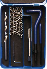 BGS Gewinde-Reparatursatz M8 x 1,25, 29-teilig, blau, HSS - Bild 1