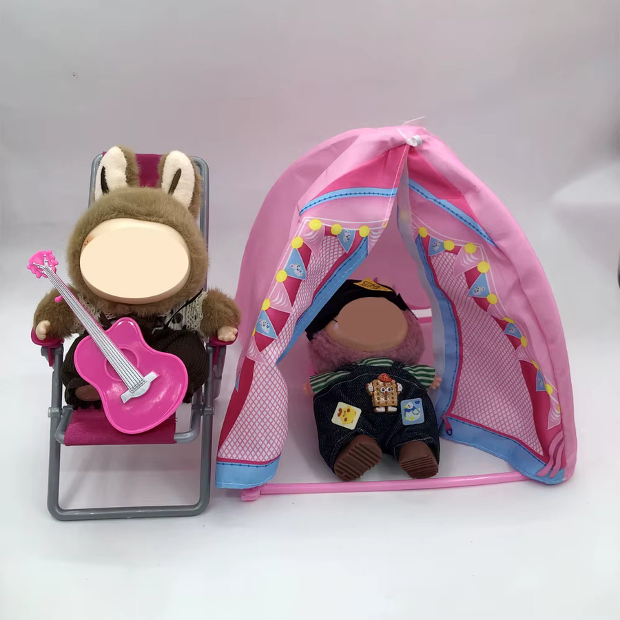 KIEKA Labubu Zubehör, 3-teiliges Set, Camping, Strand - Bild 3
