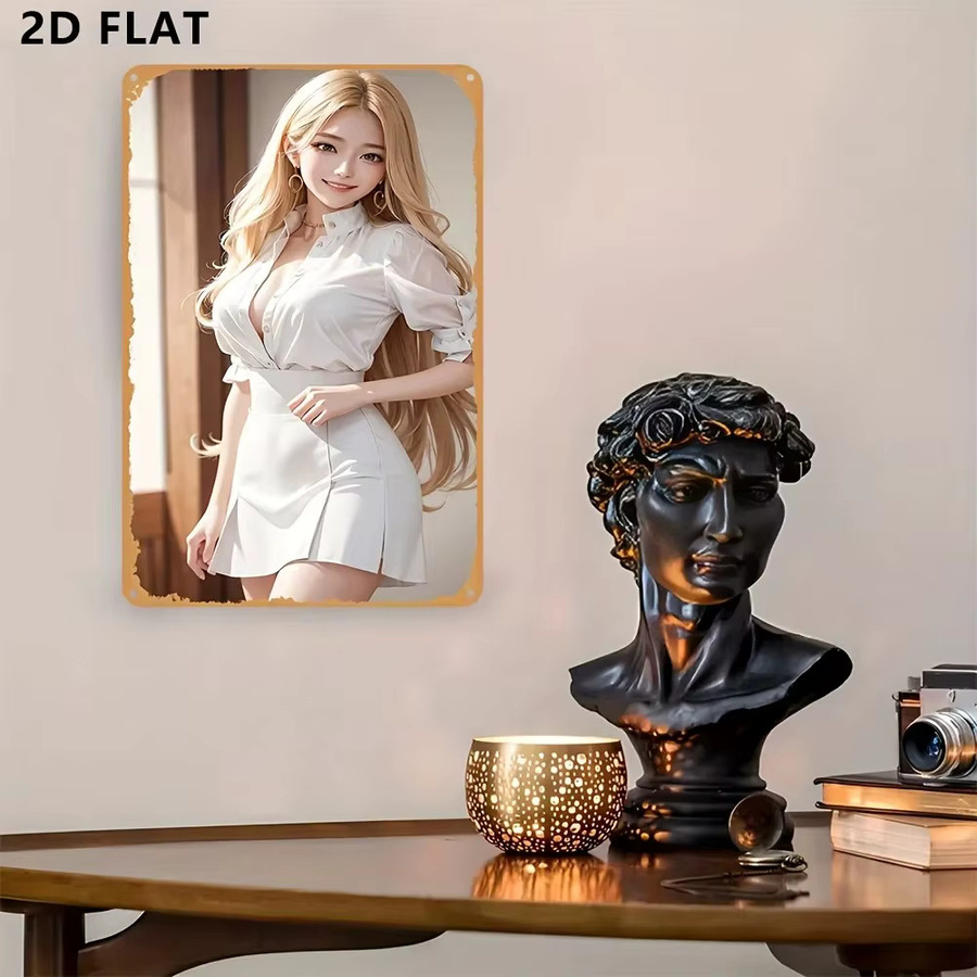 CIFBUY Vintage Aluminium Wandkunst Metallschild in Silber für Bar und Café - Bild 4