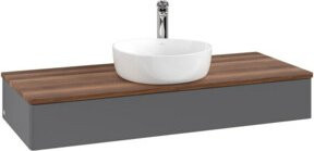 V&B Waschtischunterschrank Antao ohne Frontstruktur in Weiß, B/T/H: 120 x 50 x 19 cm - Bild 1