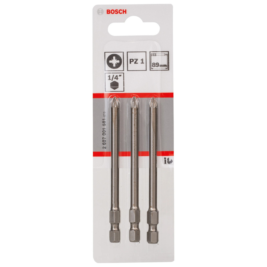 Bosch Schrauberbit PZ1 Extra Hard aus Edelstahl, 3 Stück - Bild 3