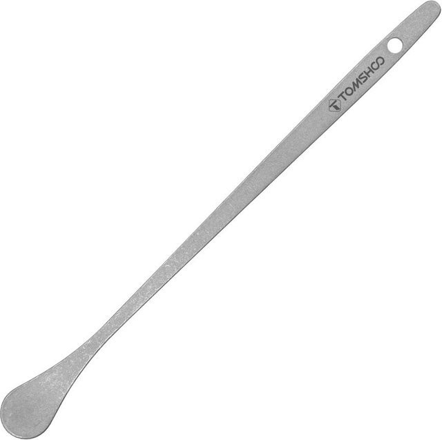 TOMSHOO Kaffeerührlöffel aus Edelstahl in Silber Matt mit langem Griff und quadratischem sowie rundem Kopf, Länge: 19 cm - Bild 1
