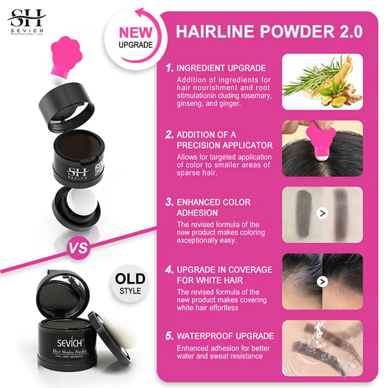 Sevich Hairline Powder, md brown, Matt, 4 g, Unisex - Bild 2