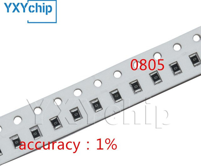 100 Stück SMD-Widerstände 0805 mit 1% Genauigkeit in verschiedenen Werten - Bild 1