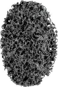 PFERD TOOLS POLICLEAN PCLS Reinigungsvlies Schwarz für grobe Reinigungsarbeiten Durchmesser: 75 mm, Höhe: 13 mm, Bohrung: 6 mm - Bild 1