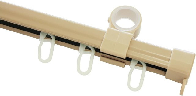 Gardinia U-Laufschiene aus Metall in Beige, Länge: 290 cm - Bild 1