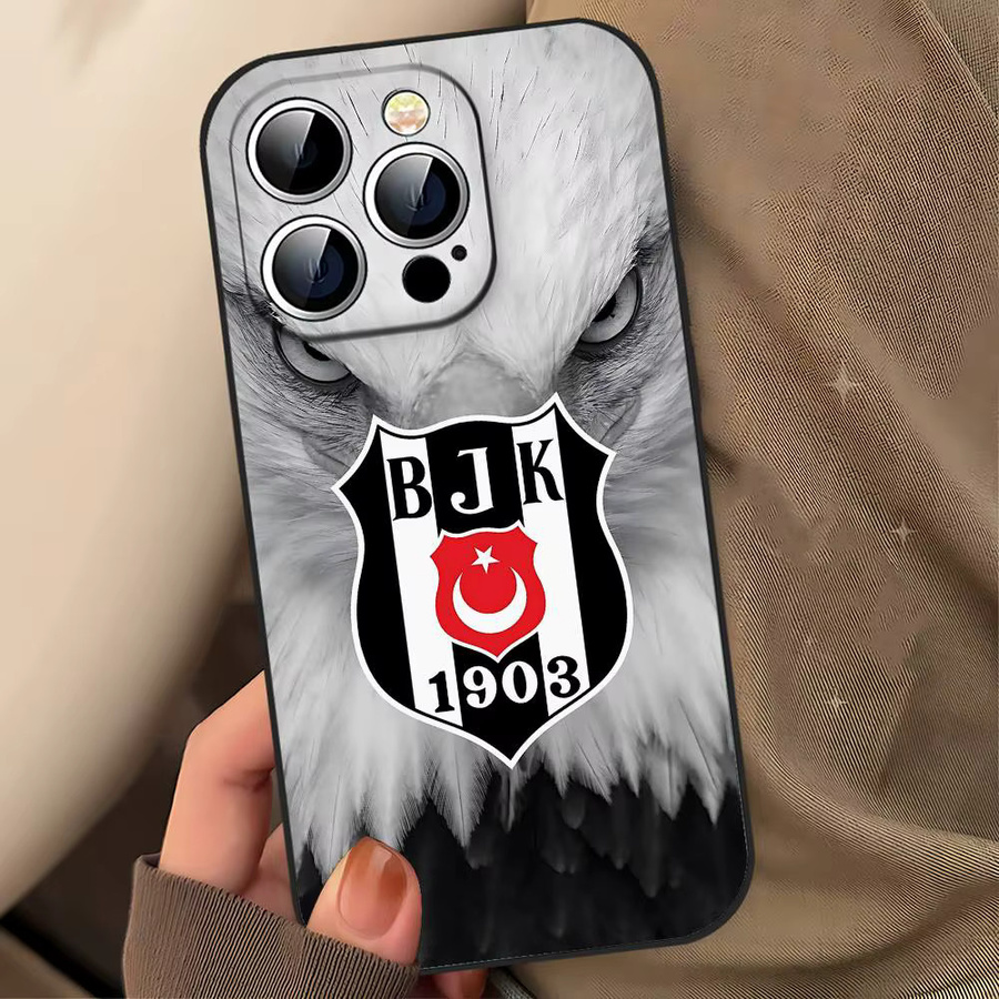 B-Besiktas B-BJK Logo Handyhülle in Schwarz für iPhone 17, 16, 15, 14, 13, 11 Pro Max, Plus, X, XR, XS Max und 13 Mini - Bild 4