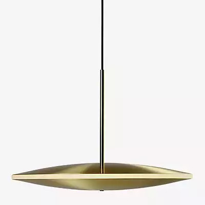 Graypants Chrona Dish LED Pendelleuchte horizontal in Grau und Gold/Messing - Bild 1