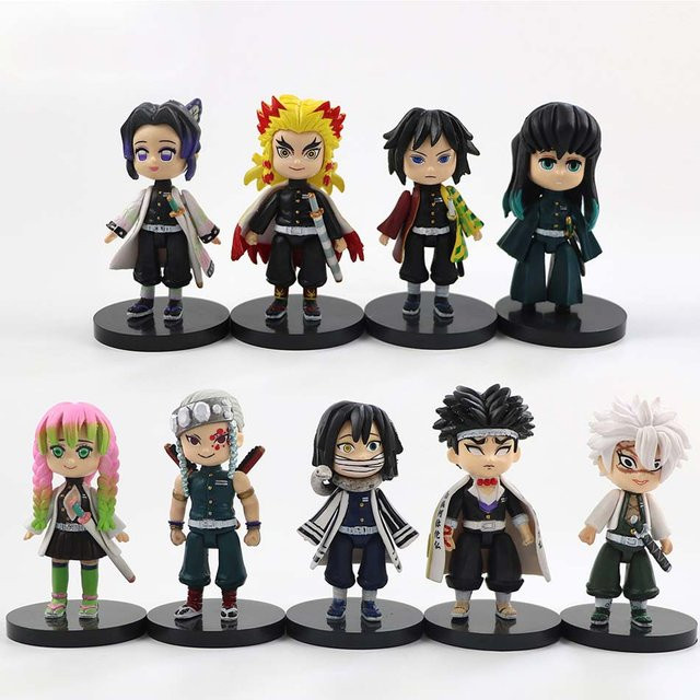 Bandai Anime-Figuren Set Kimetsu no Yaiba Demon Slayer Tanjiro Nezuko Inosuke Zenitsu Multicolor - Bild 1