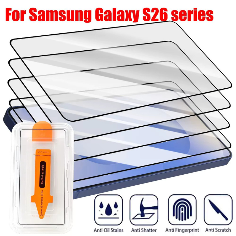 3er Pack DIXSG HD Vollbild Displayschutzfolie aus Glas für Samsung Galaxy S26 S25 S24 S23 S22 S21 Ultra Plus FE Edge, transparent - Bild 2