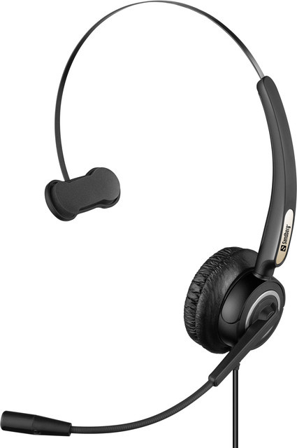 Sandberg USB Office Headset Pro Mono Kopfhörer Schwarz mit USB-A Anschluss - Bild 1